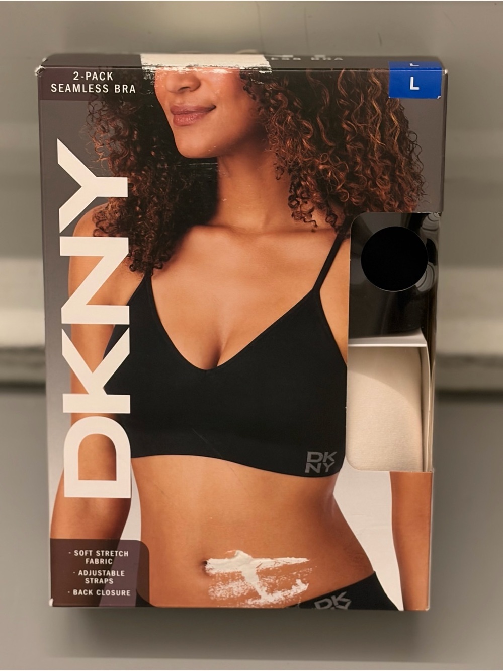 Dkny 2-Pack Seamless Bras in Black and Nude
